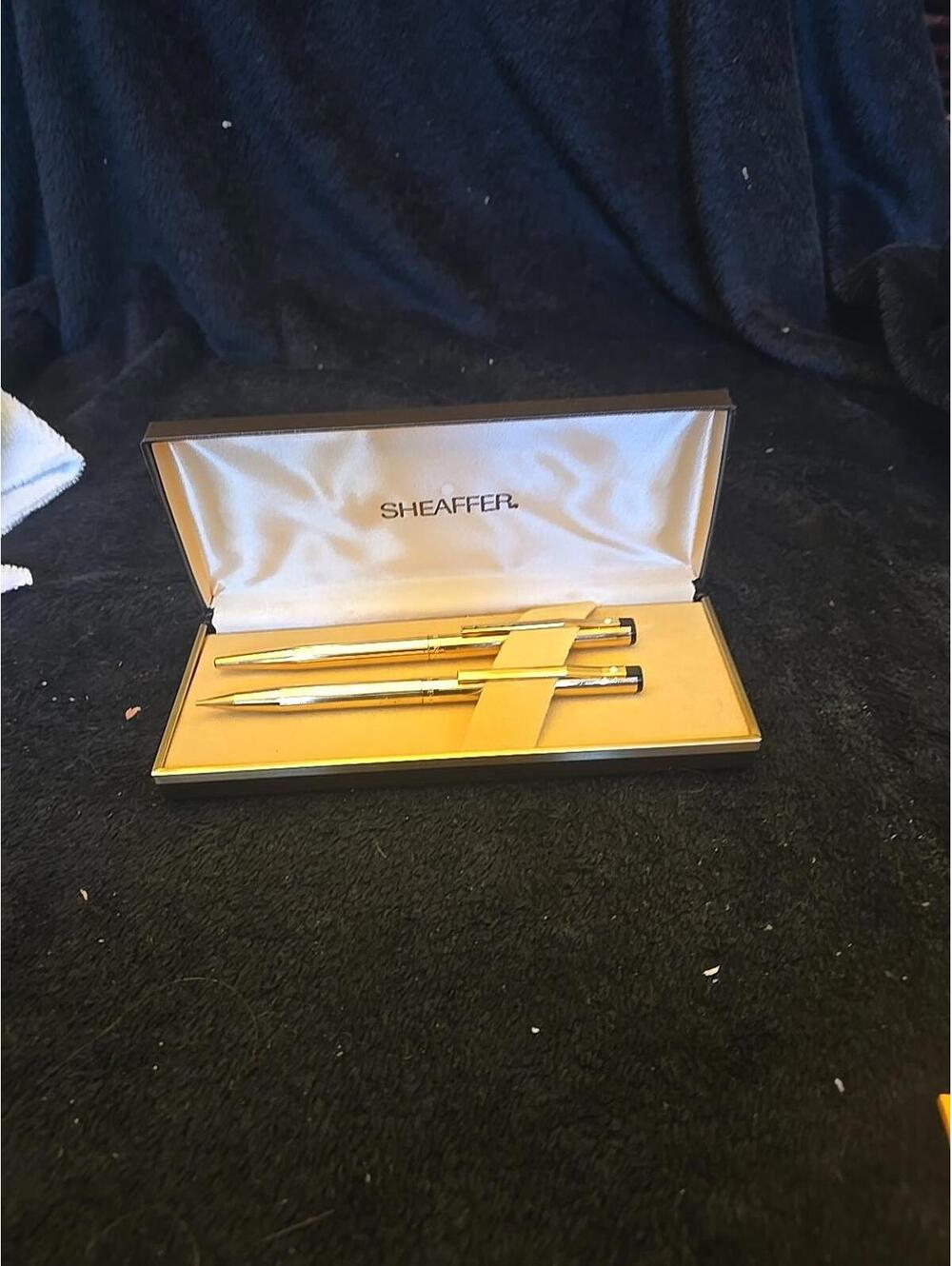 Sheaffer Pen And Pencil Set Gold Plated
